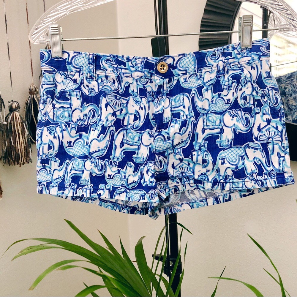 Lilly Pulitzer boho elephant shorts girls 14